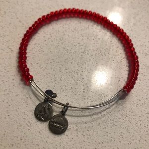 Alex and Ani red beaded bracelet
